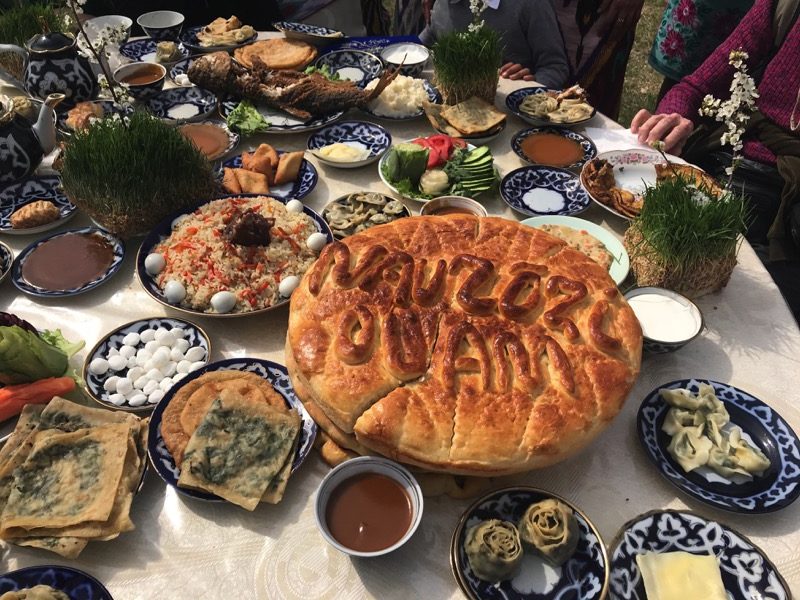   Navruz feasts feature special dishes and breads made just for this holiday  Photo credit: Abdu Samadov 