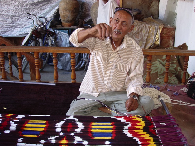   The Uzbek art of silk-weaving is passed down from generation to generation  Photo credit: Martin Klimenta 