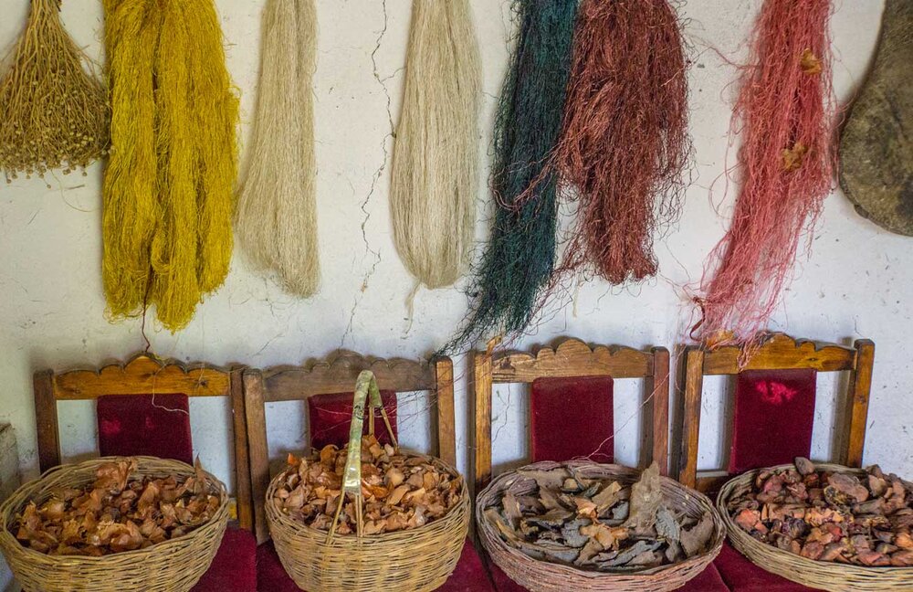 An Uzbek spice market