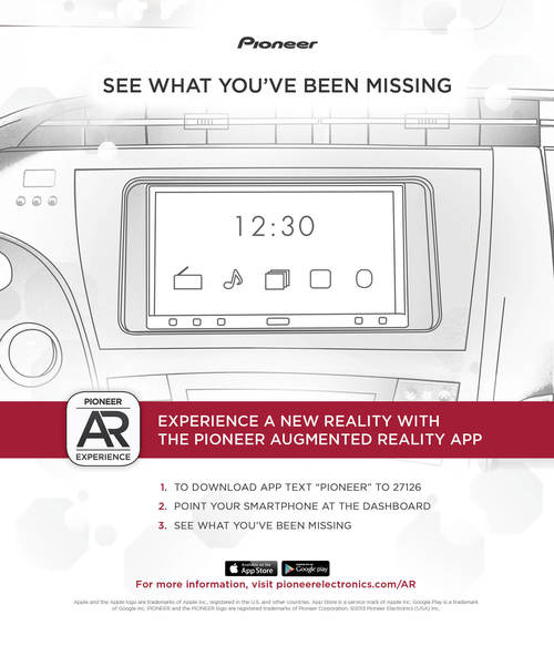 PIONEER AR AD WITH DIGITAL APP TRIGGER