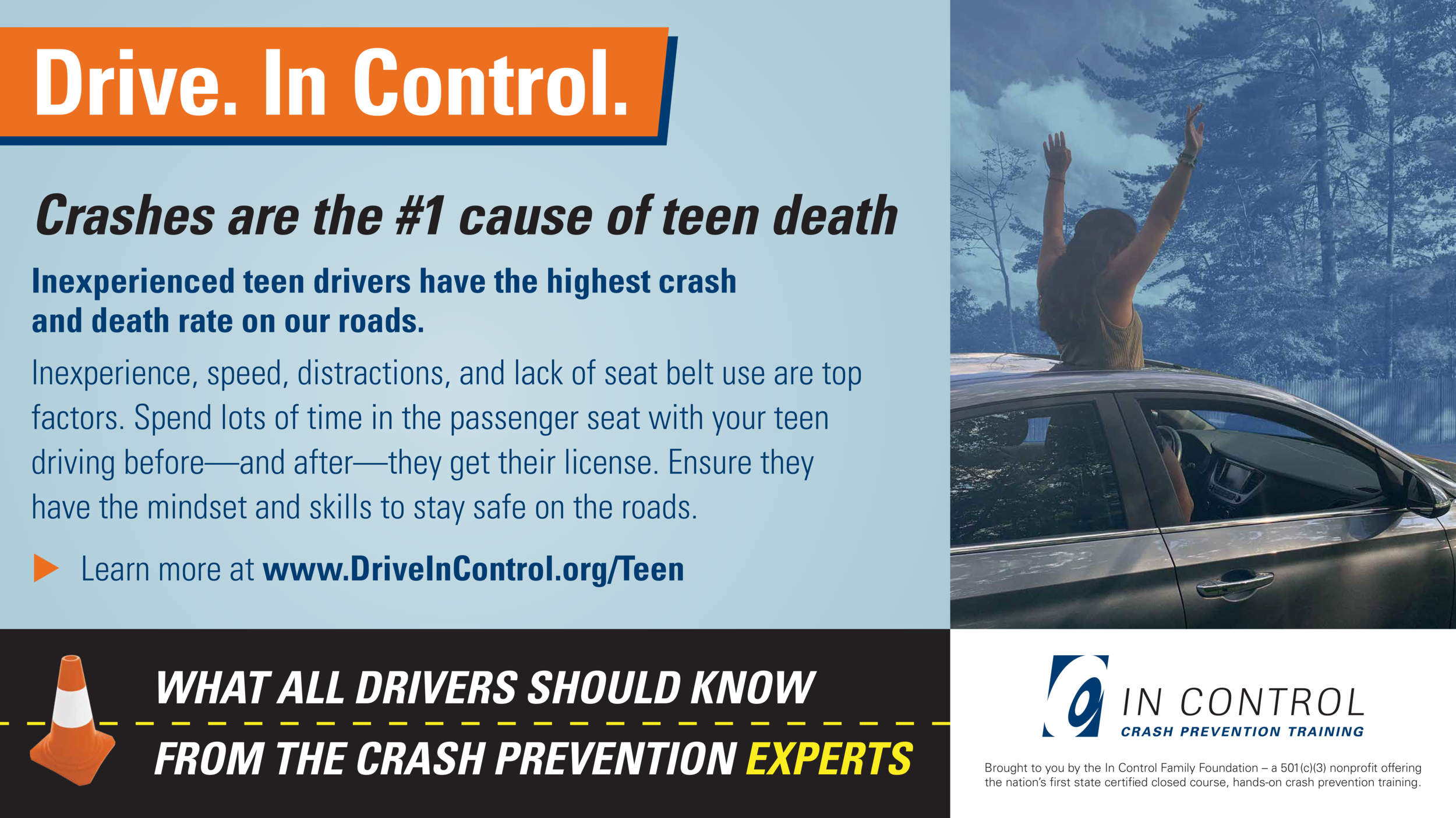 Inexperienced teens have the highest crash rates