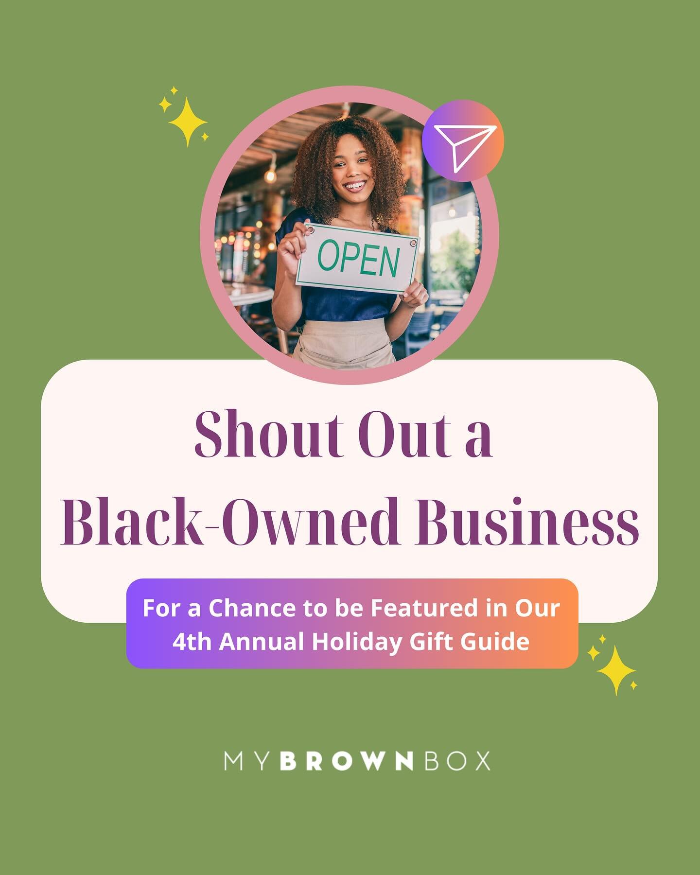 The holidays are right around the corner, and we&rsquo;re gearing up for our Annual Black-Owned Business Gift Guide! ✨

This year, we want to amplify even more amazing Black-owned brands that are out here doing the work and creating dope products. Wh
