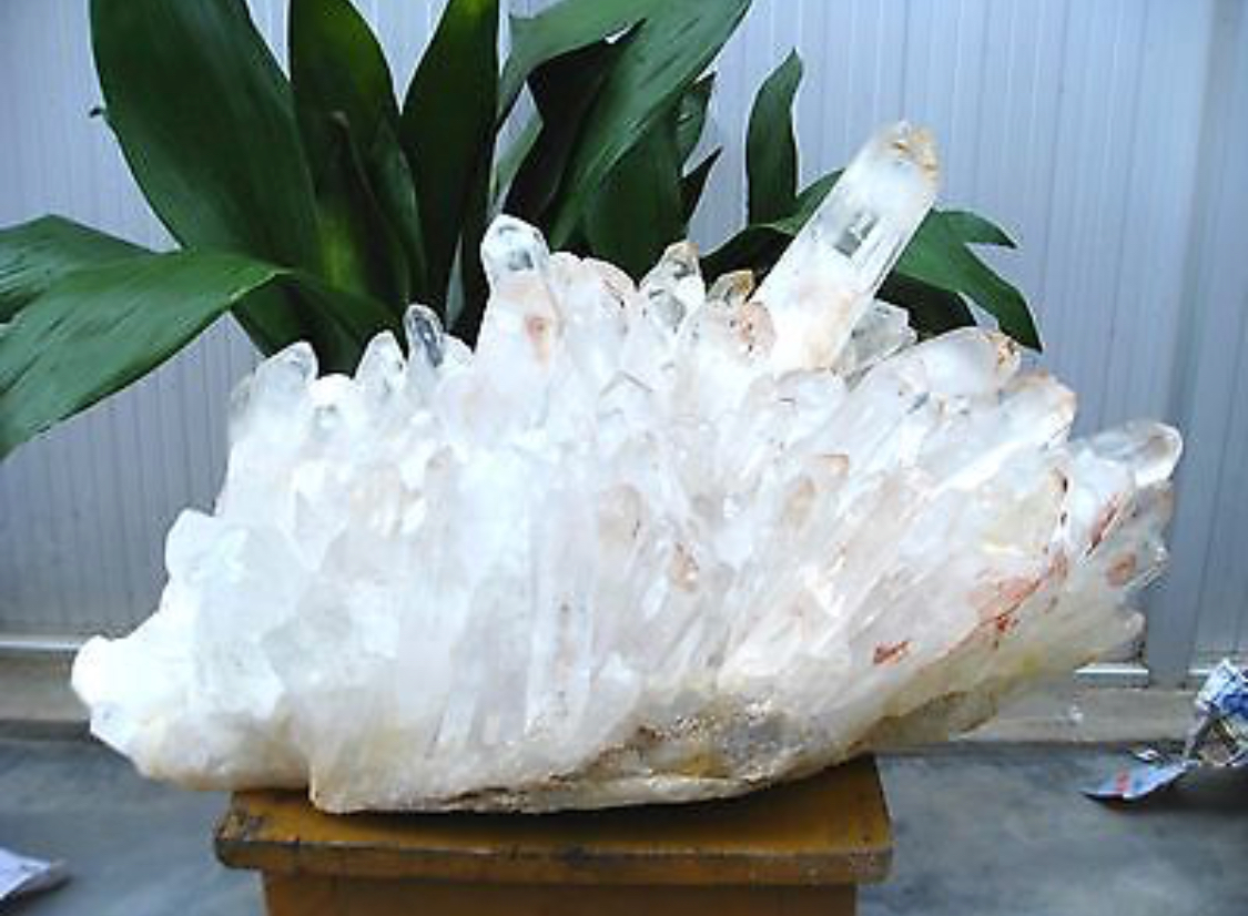Huge Clear Quartz Crystal Cluster Point Specimens
