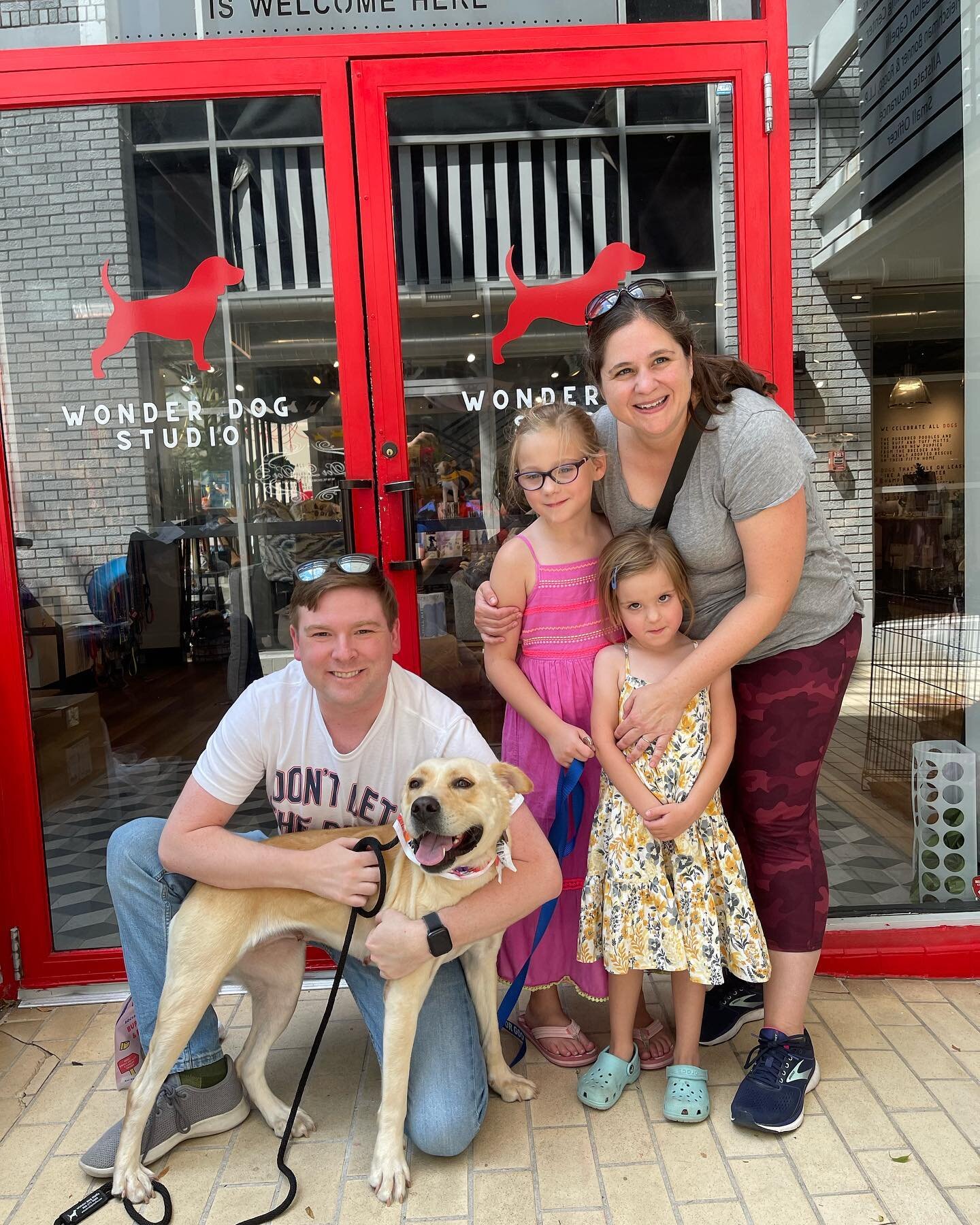 Thank you to Home For Good Dog Rescue @hfgdogrescue  for the dedication, loyalty and boundless love you show every fortunate rescue. We are so proud to partner and help find these beautiful souls a forever home. Champagne toast to such a great day!!!