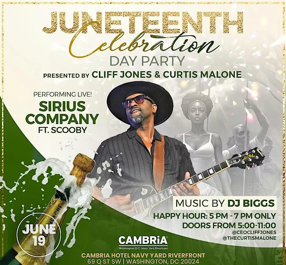 JUNETEENTH Celebration DAY PARTY PRESENTED BY CLIFF JONES & CURTIS MALONE
