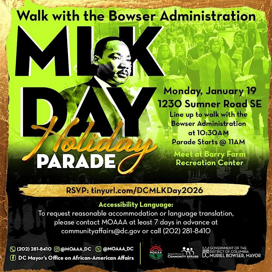 Walk with the Bowser Administration in the MLK Day Holiday Parade