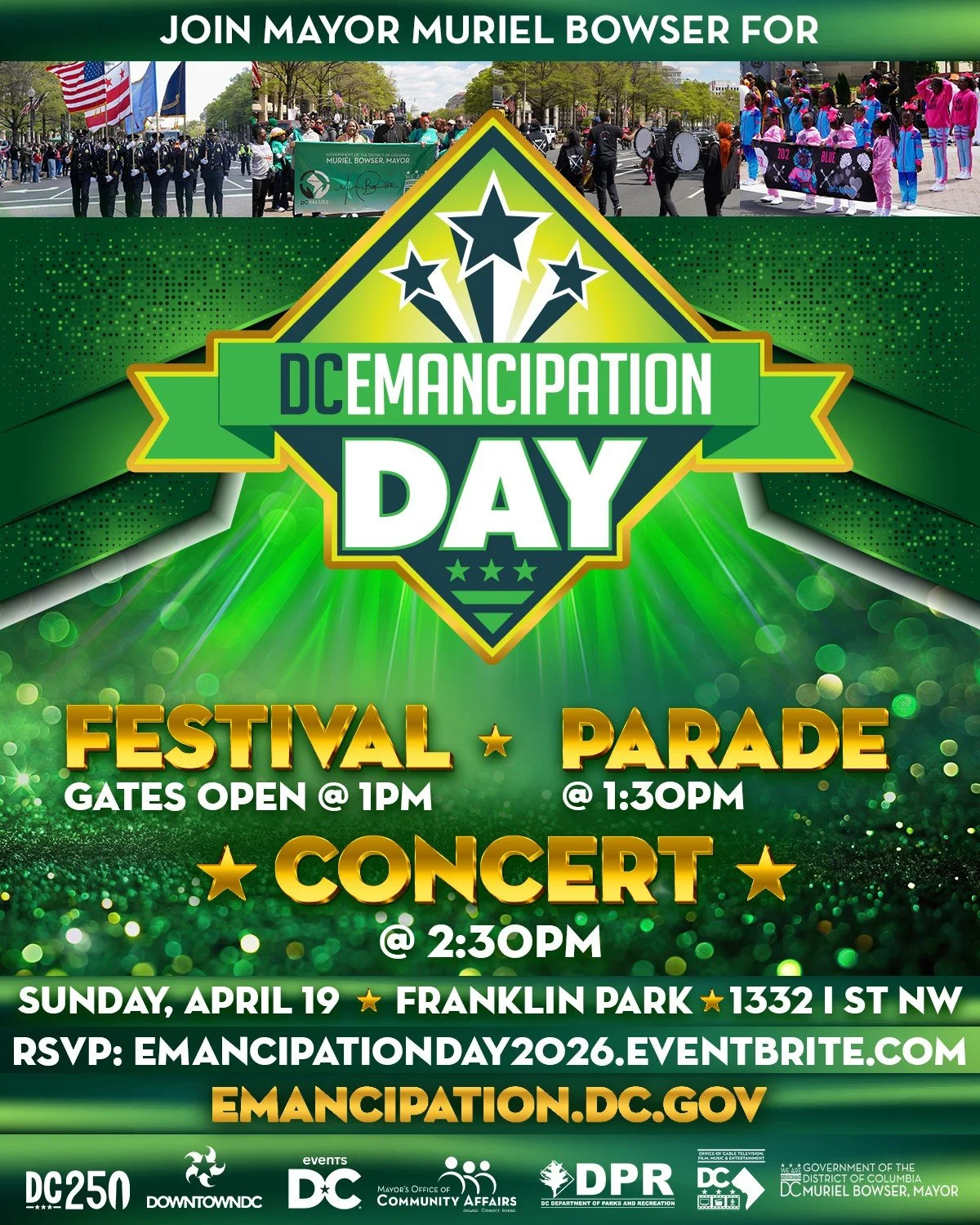 21st Annual DC Emancipation Day Festival, Parade and Concert