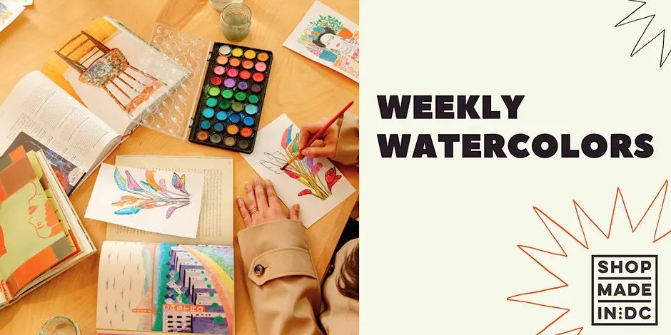 Weekly Watercolors with Shop Made in DC - Union Market
