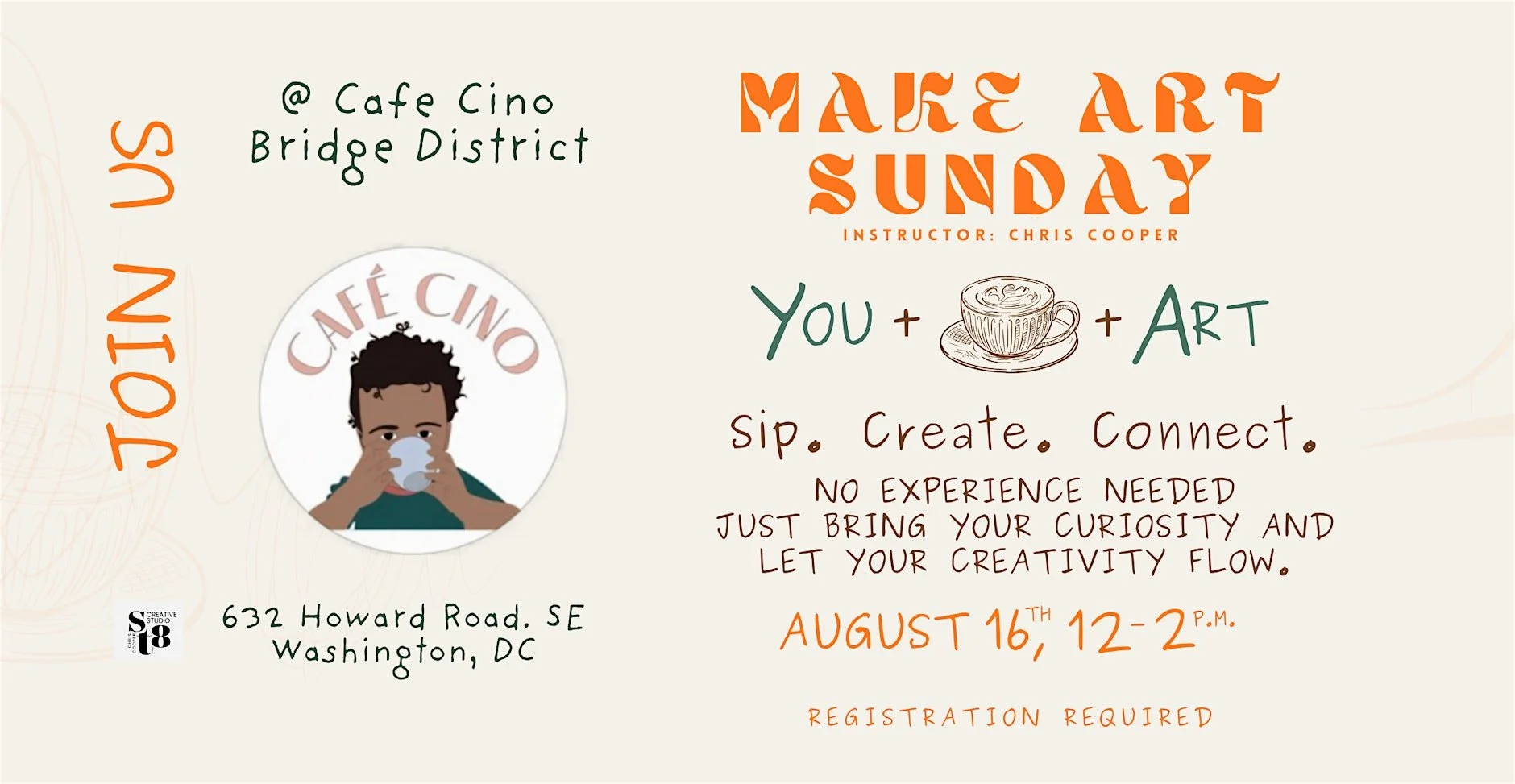 MAKE ART SUNDAY @ CAFE CINO