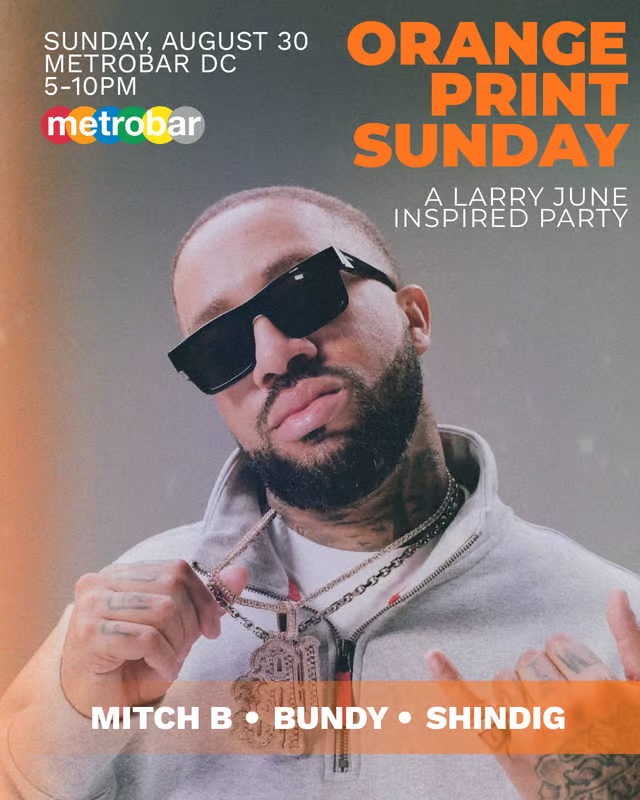 Orange Print Sunday: A Larry June Day Party