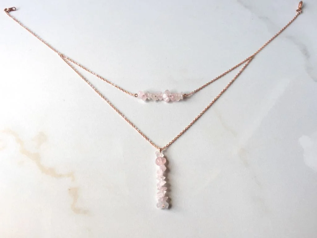 Jewelry Pendants Rose Gold Light Blue 