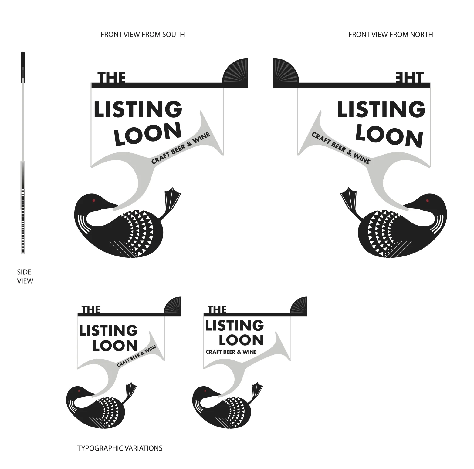 Listing Loon Sign, Northside Co-Sign Contest submission.