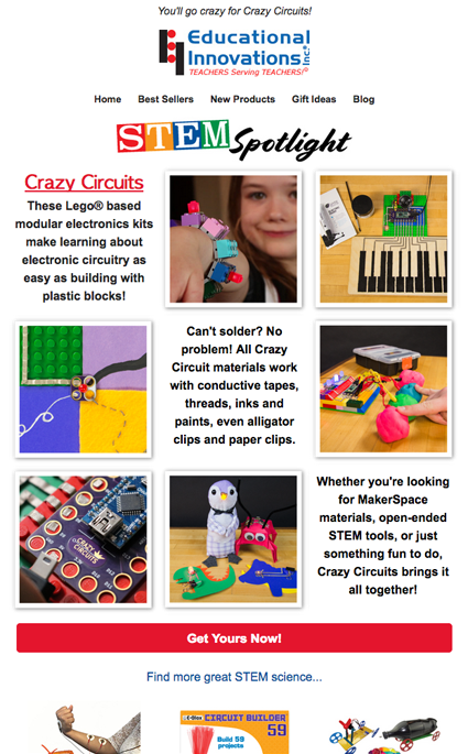 STEM Spotlight Email Send - Crazy Circuits