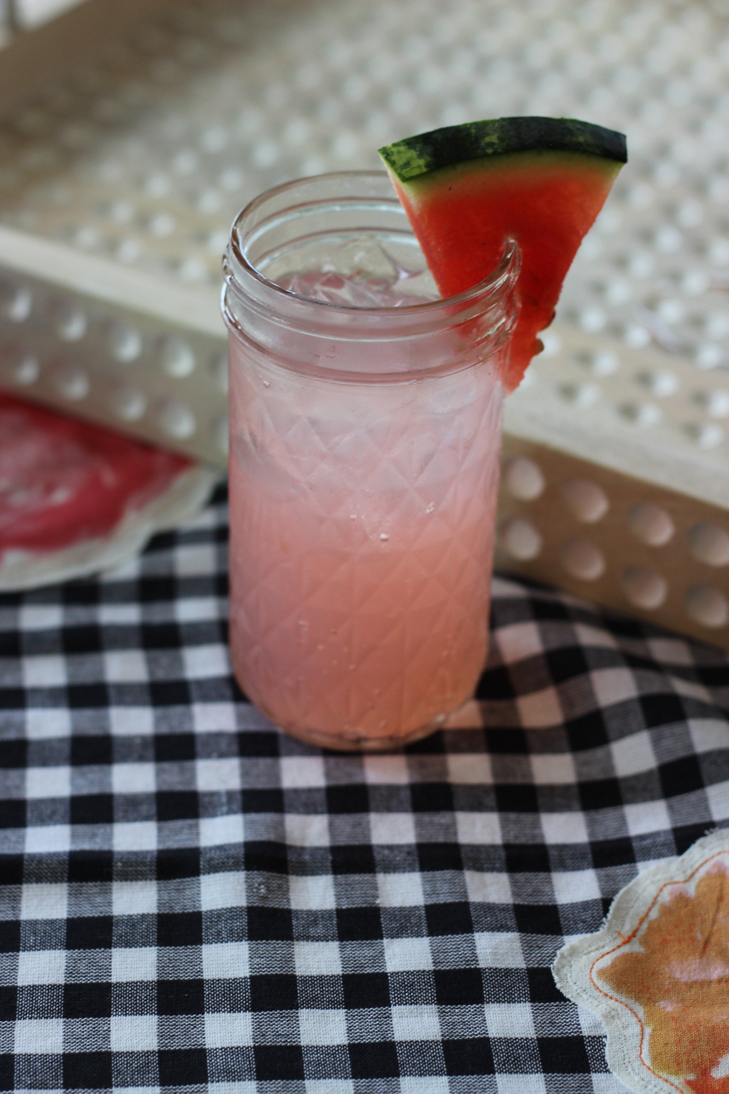 Watermelon juice + Finlandia vodka = refreshing!