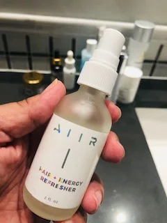 Aiir is a new product I love from influencer Jenny Strebe . Super cool range. This completely refreshes my hair, and the scent is to-die-for amazing, perfect when I travel or go to events at the end of a workday.