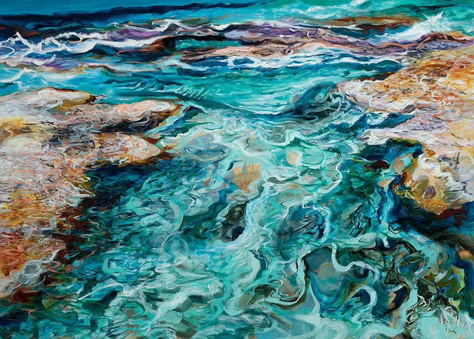 Bridge , Oil on canvas, 165 x 230cm. Photo Angelo Plantamura