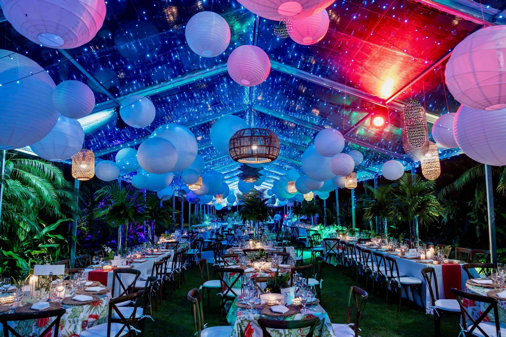 Stepping inside felt like entering another world...

A canopy of light overhead, tables anchored in green, and candlelight carrying the eye the full length of the tent. The effect was immersive, expansive, and unmistakably New Year&rsquo;s Eve.

New 