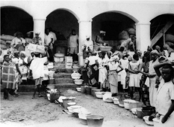 Refugees At A Catholic Mission, Asaba, 1968.