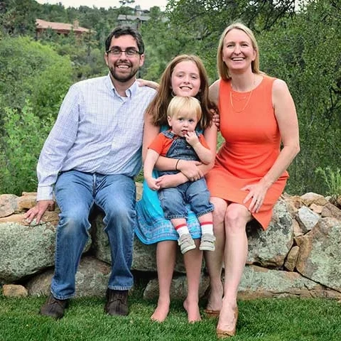 Erica and I enjoy a moment with our kids, Lily and Ellis at our client appreciation event last summer.