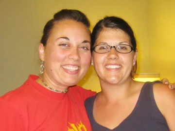 Angela, left, and Jana.