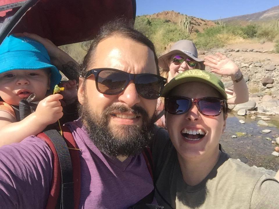  Photobombed by Alison during a hike in the desert! 