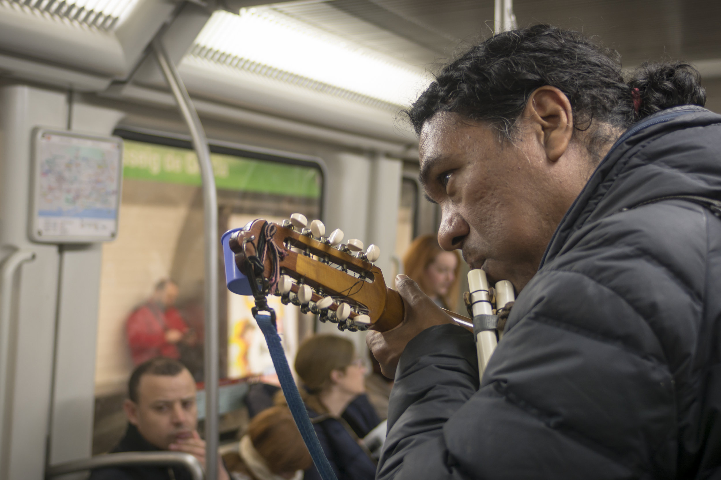 I see this guy busking on the Barcelona metro quite often and it’s always a highlight. He reminds me that “enough” can simply look like contentedness doing something you love — like playing music.