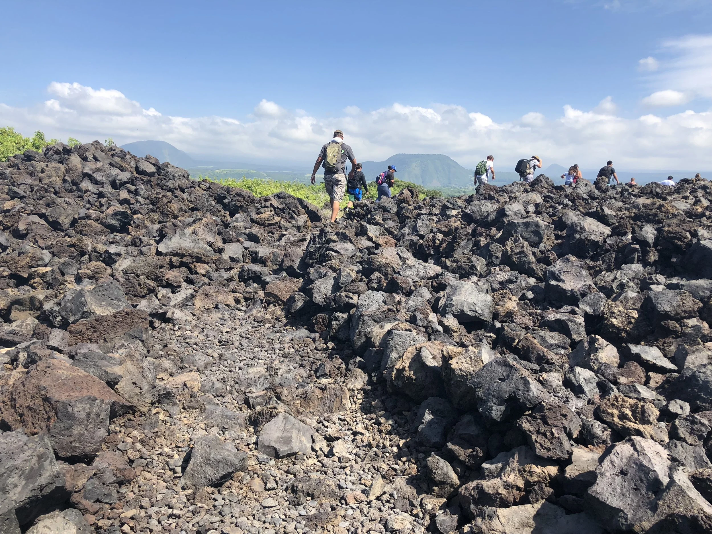 Community Members hike from Punaluʻu to Kawa, Kaʻu with Ala Kahakai Trail Association.