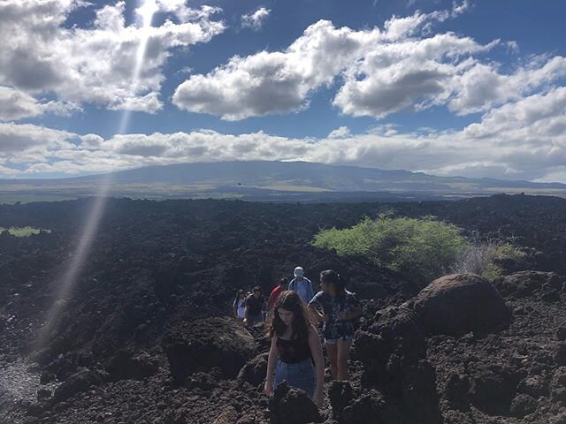 We had a beautiful day on the trails with Kealakehe High School! Mahalo to our amazing support team for their hard work in making this day a success. Thank you to the National Park Service representatives from Ala Kahaki National Historic Trail, the 