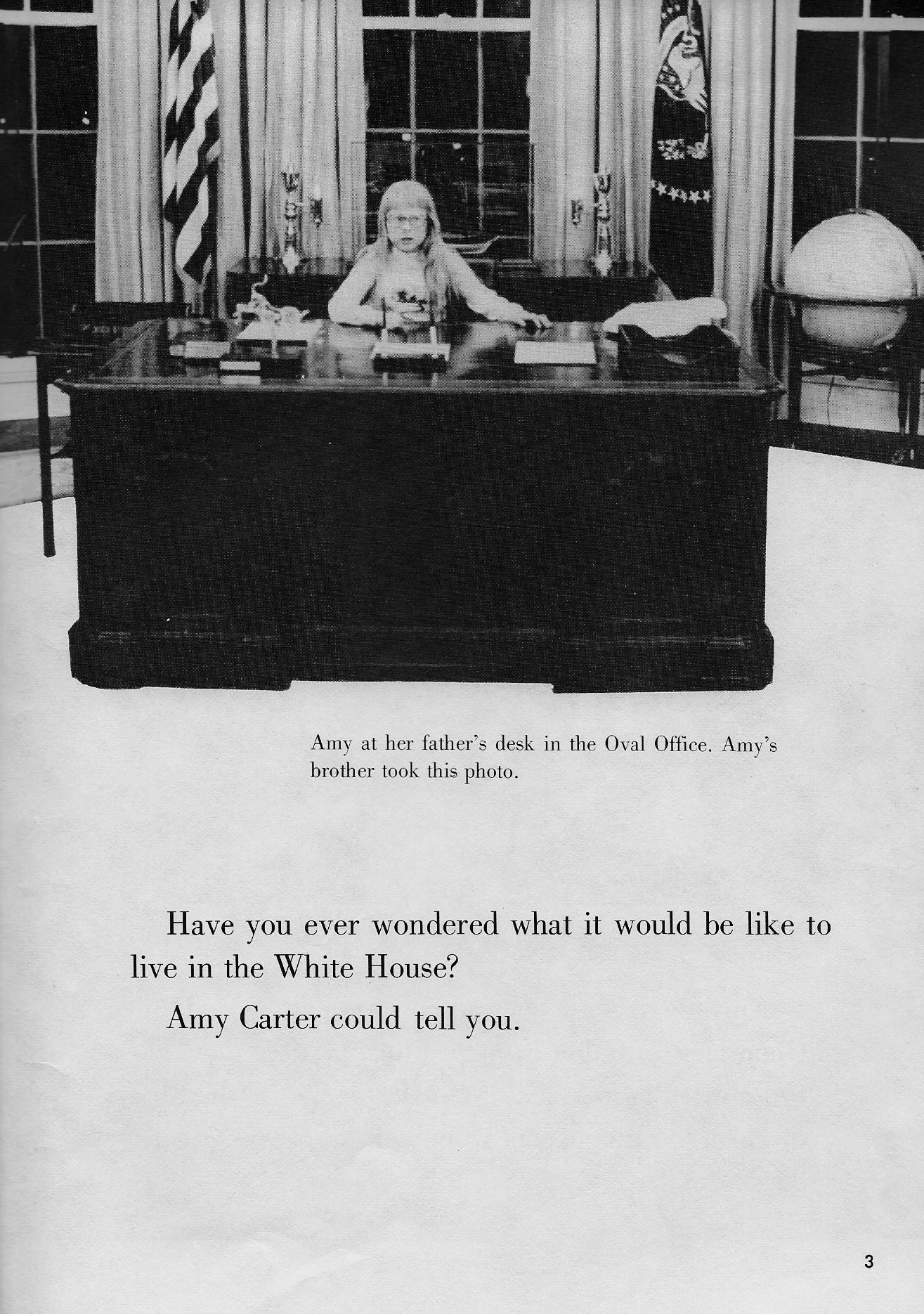 Look at her unbridled enthusiasm! Amy Carter!