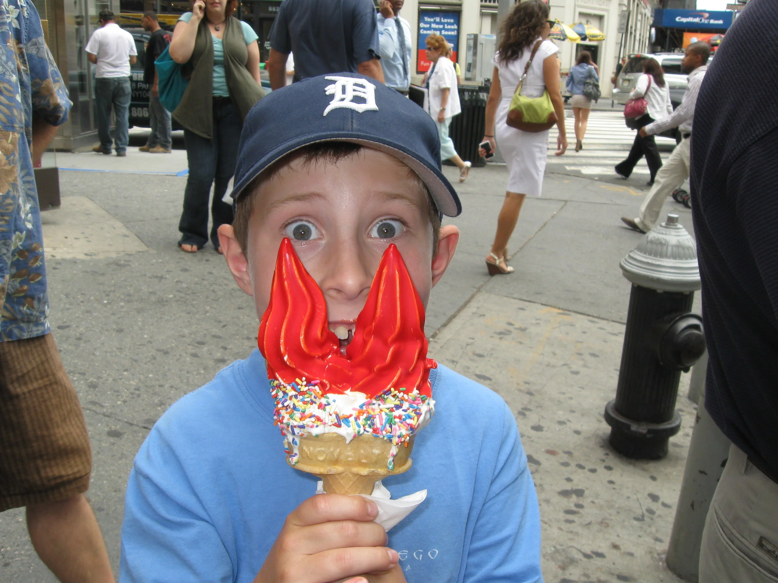 Cherry dip: I hate that shit but it made kids happy so my contempt was sometimes pushed aside.