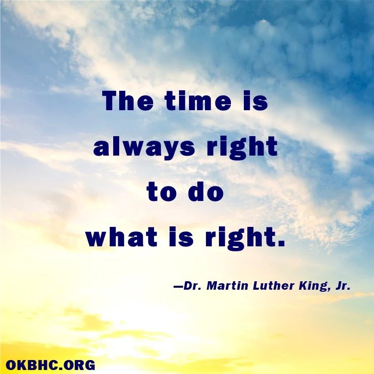 OBHC Martin Luther King, Jr. Day Holiday Hours