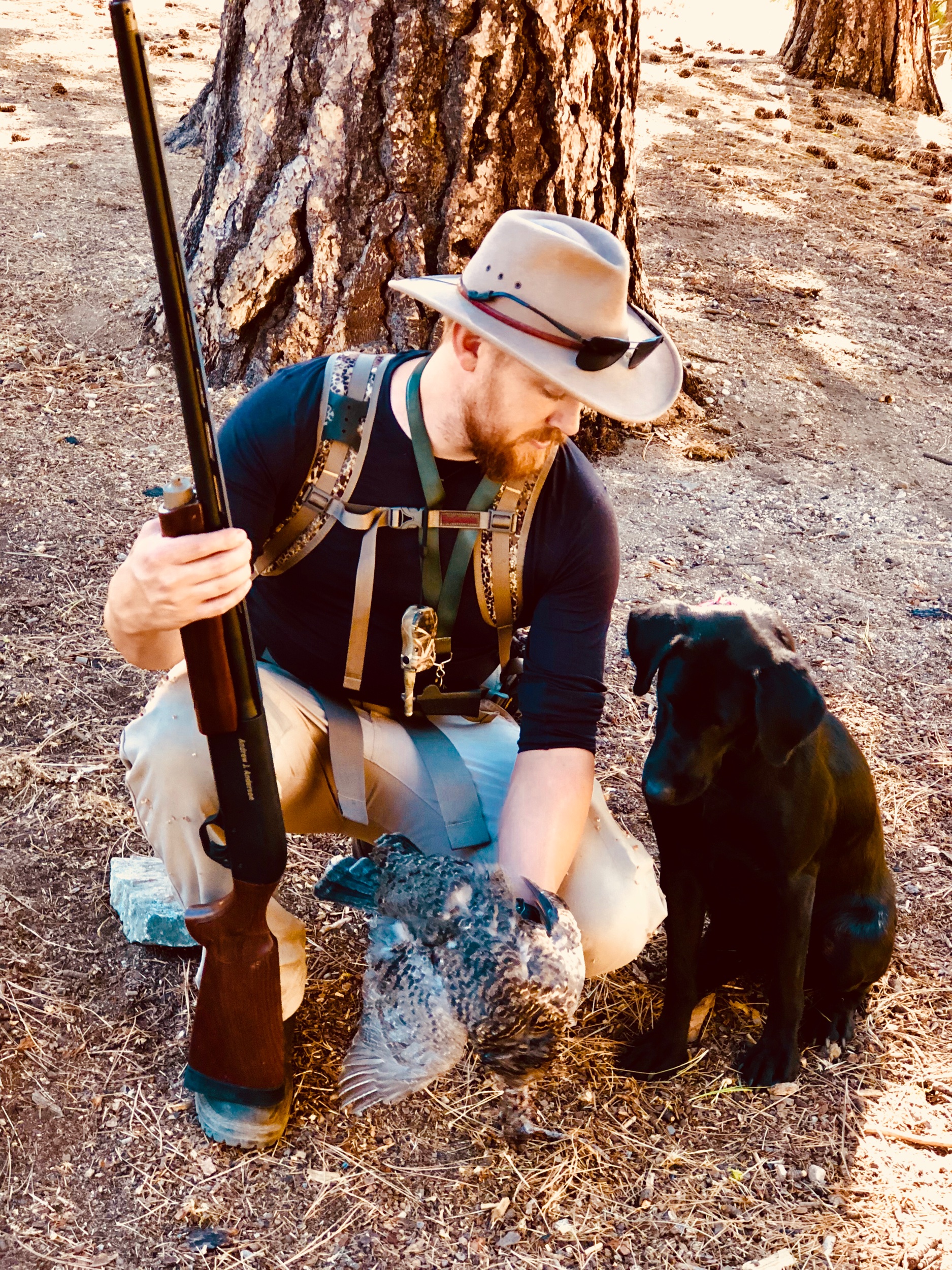 Tia after some grouse hunting in Idaho.