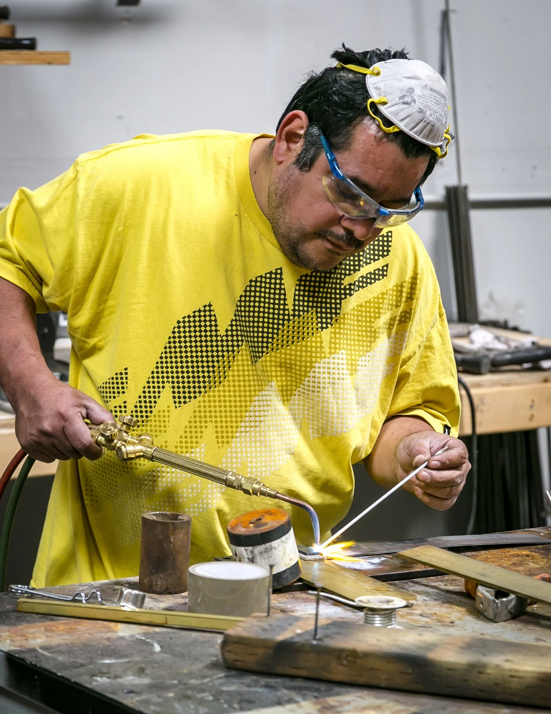 Ronald Orellana Ronald has also had 18 years of lighting restoration experience and has stacked up 11 years at Dogfork. Ronald is skilled at halogen, LED and fluorescent lighting along with incandescent wiring. Ronald is also great at drilling glass and ceramics as well as brazing. When Ronald is not at Dogfork he likes to relax at home and watch sports.