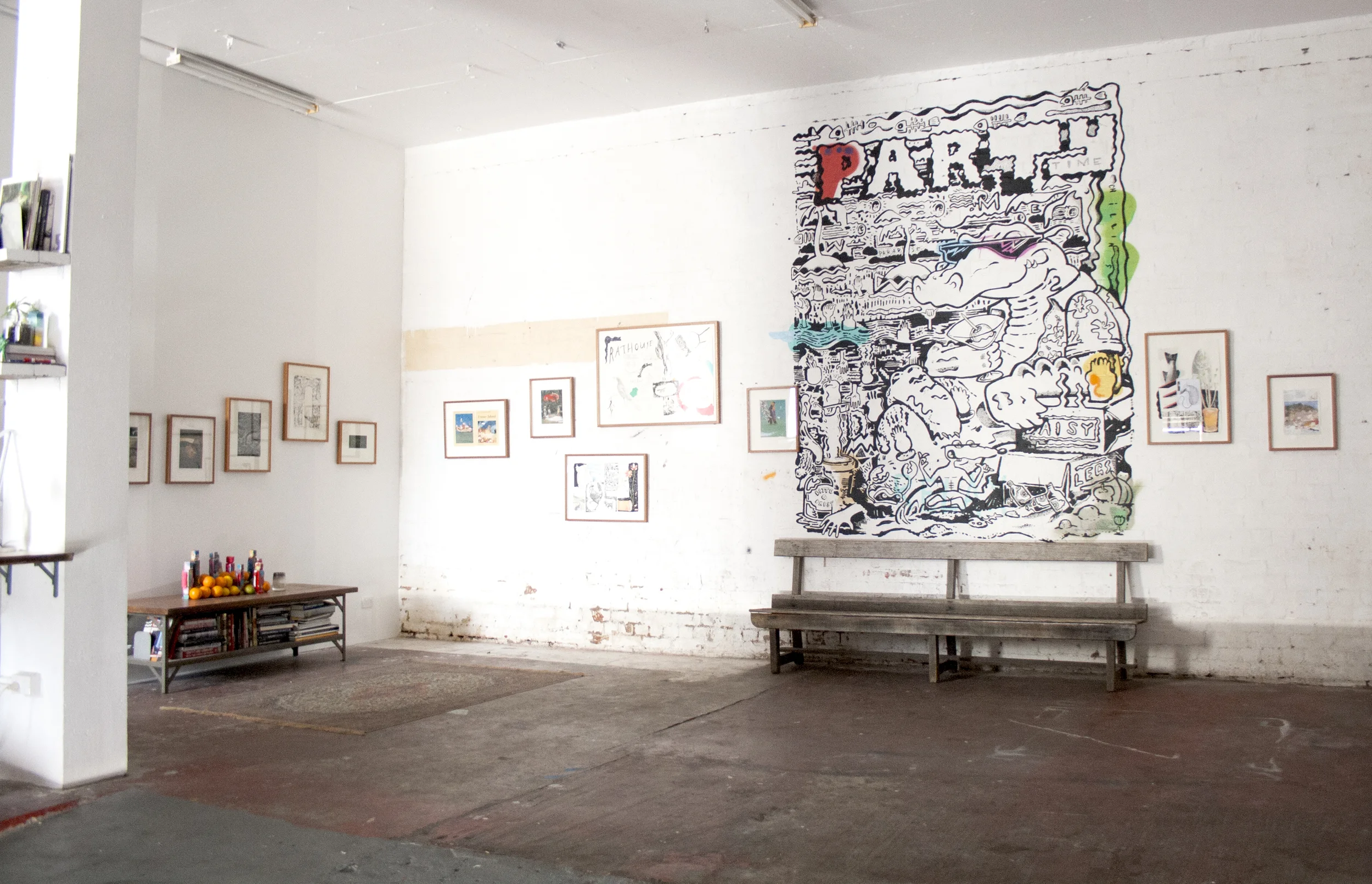 Installation view Daisylegs Opening featuring Fraser Island (joint exhibition with Jamie Edward) July 22nd - August 8th, 2014 Daisylegs, 9 Carlton Street, Prahran, Victoria, Australia
