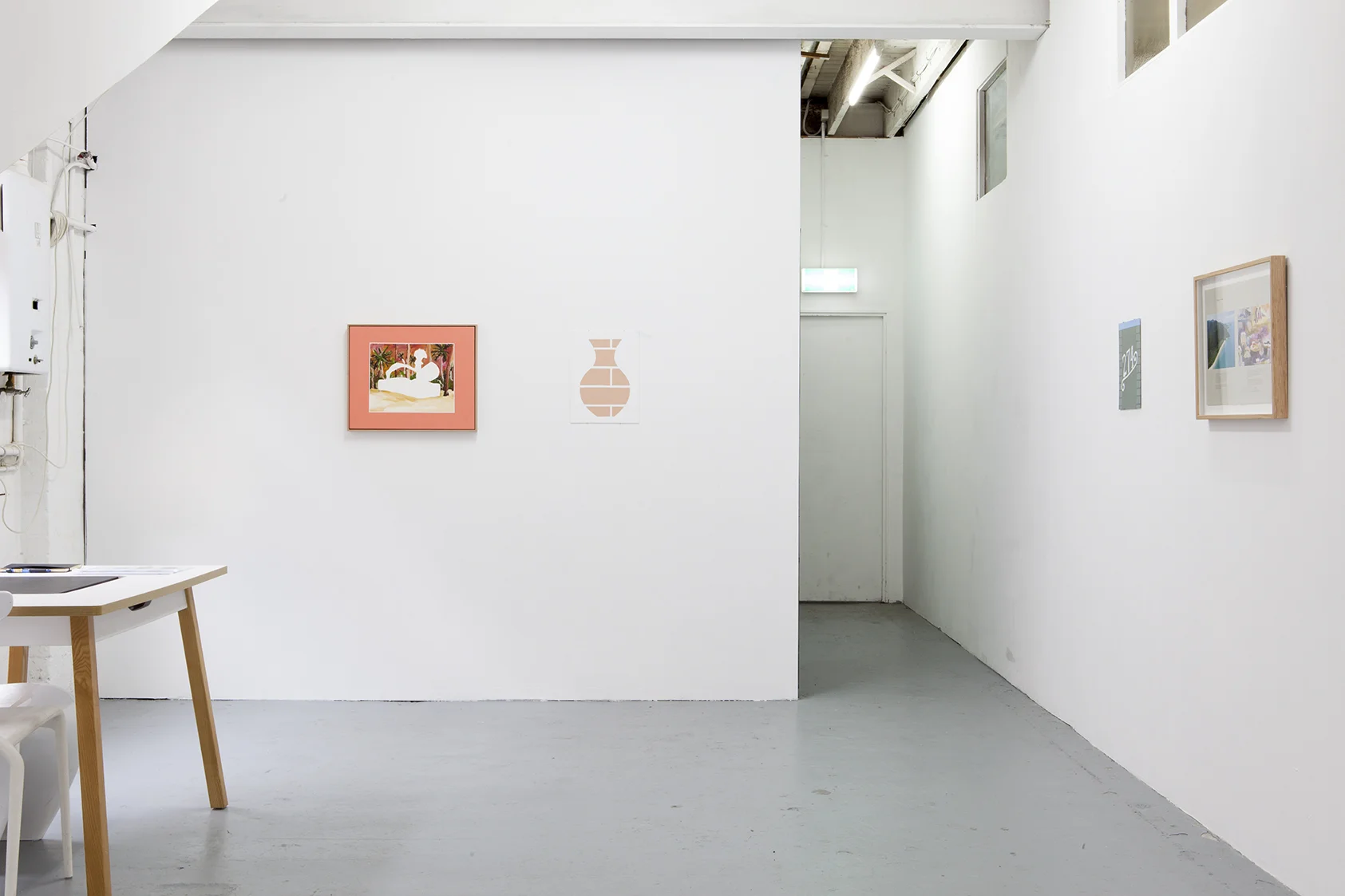 Installation shot featuring works by Darcey Bella Arnold Photo courtesy LON Gallery
