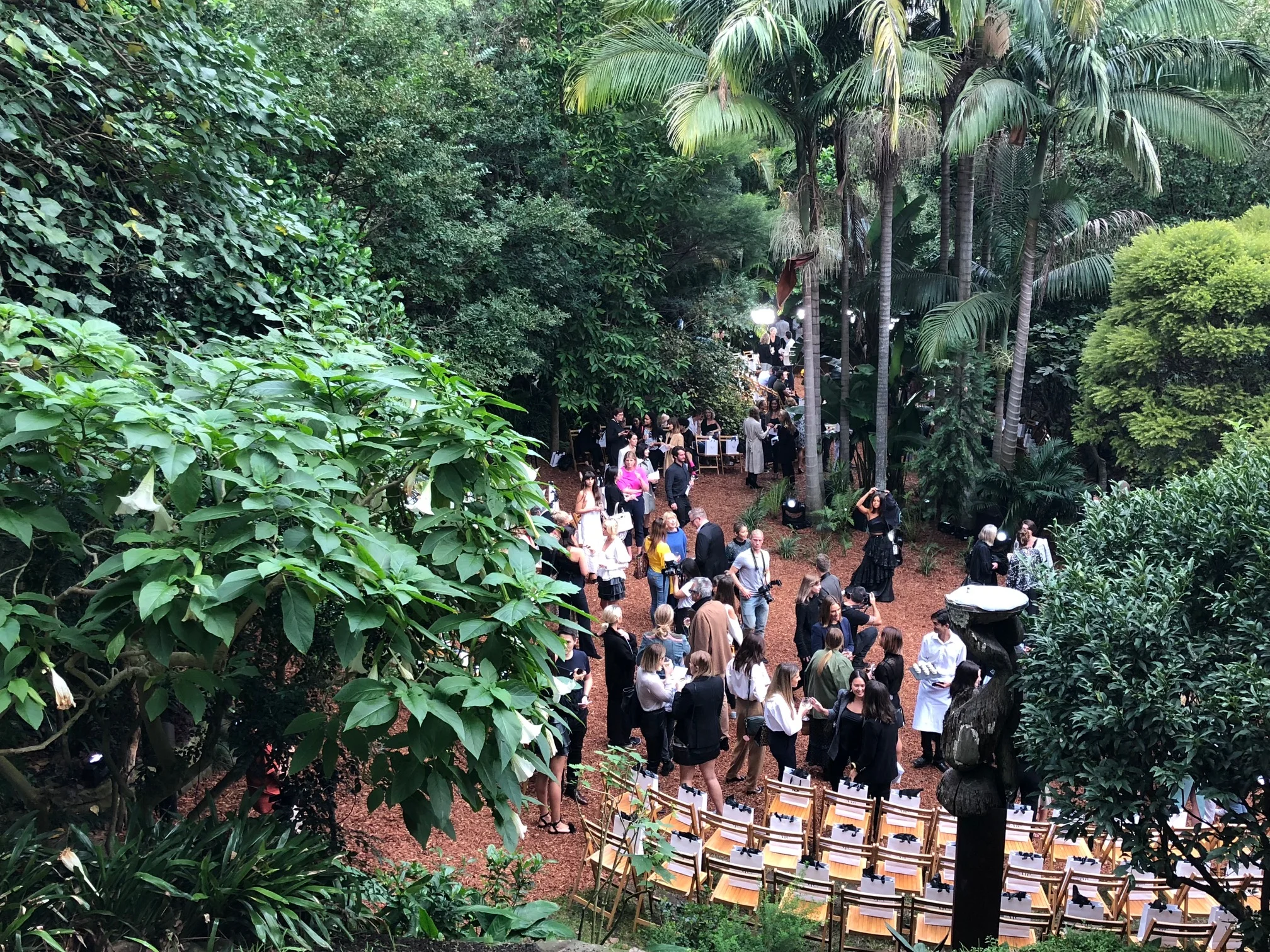 The event was held in the popular public garden created by Wendy outside her home at Lavender Bay