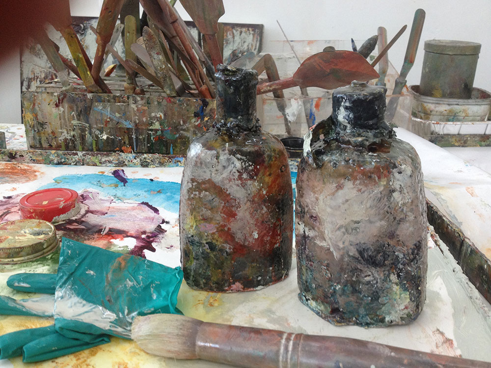 Studio work table.