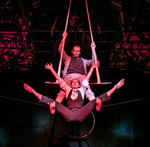 Duo act from ALL THE TIME IN THE WORLD at Actors Gym 