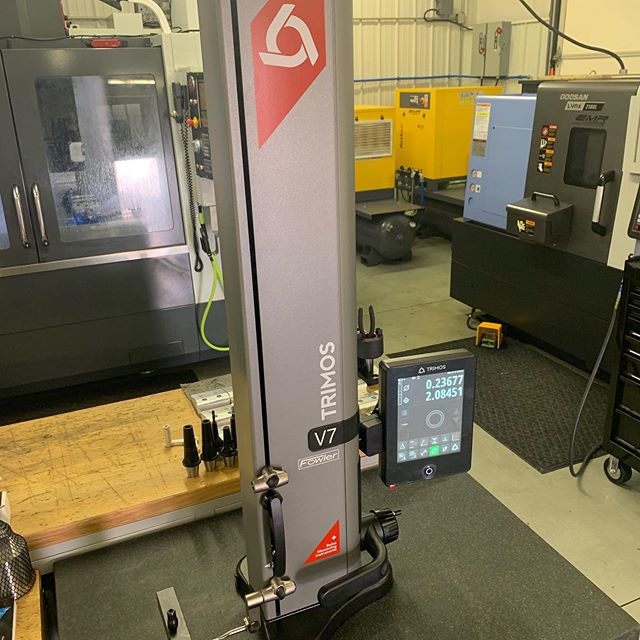 Ive been anxiously waiting for this to show up! Should help with some in process inspection without firing up the cmm. #manufacturing #design #cnc  #machineshop @fowler_co