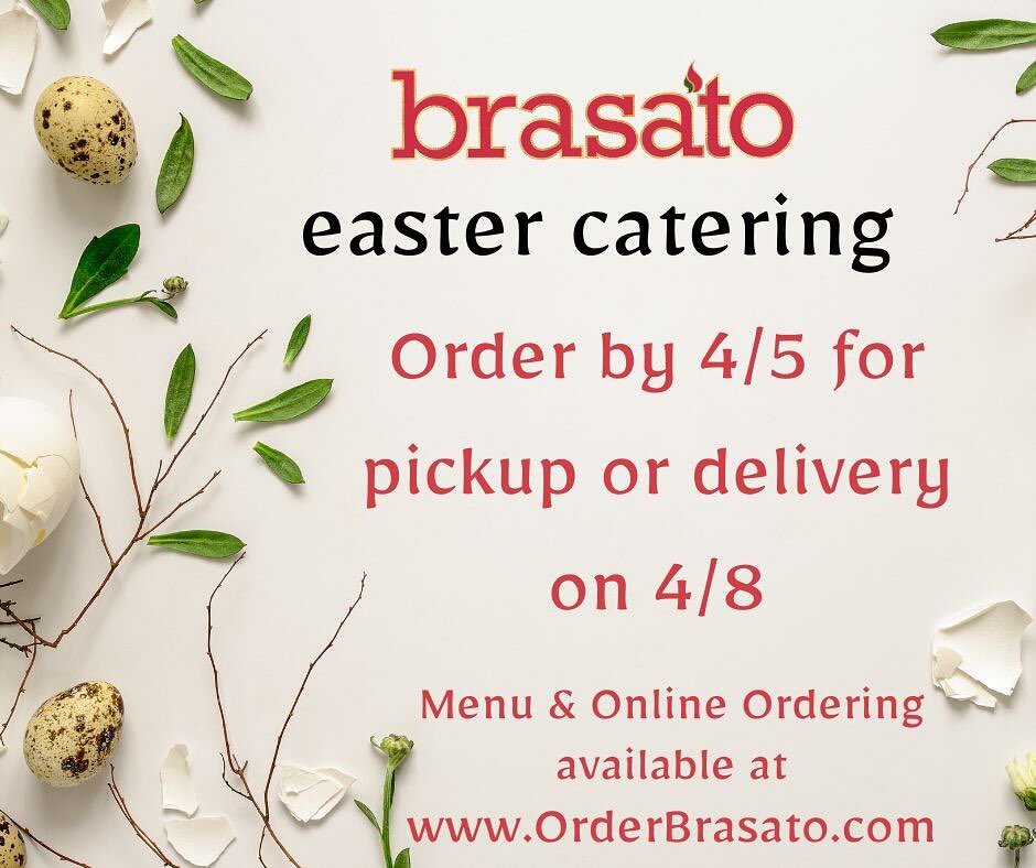 Online ordering for Easter is available until April 5th! Pickup at our kitchen in South Windsor or get it delivered on April 8th. 

Order link in bio