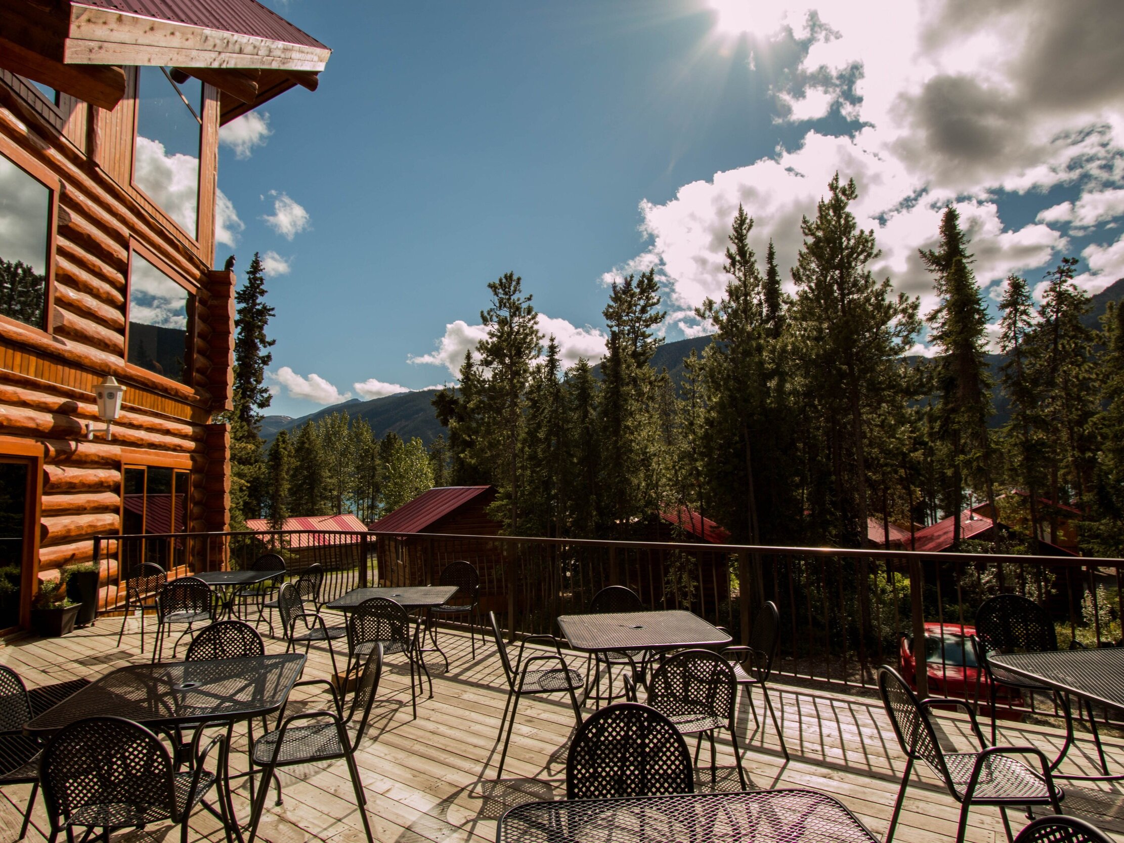 Patio at Northern Rockies Lodge