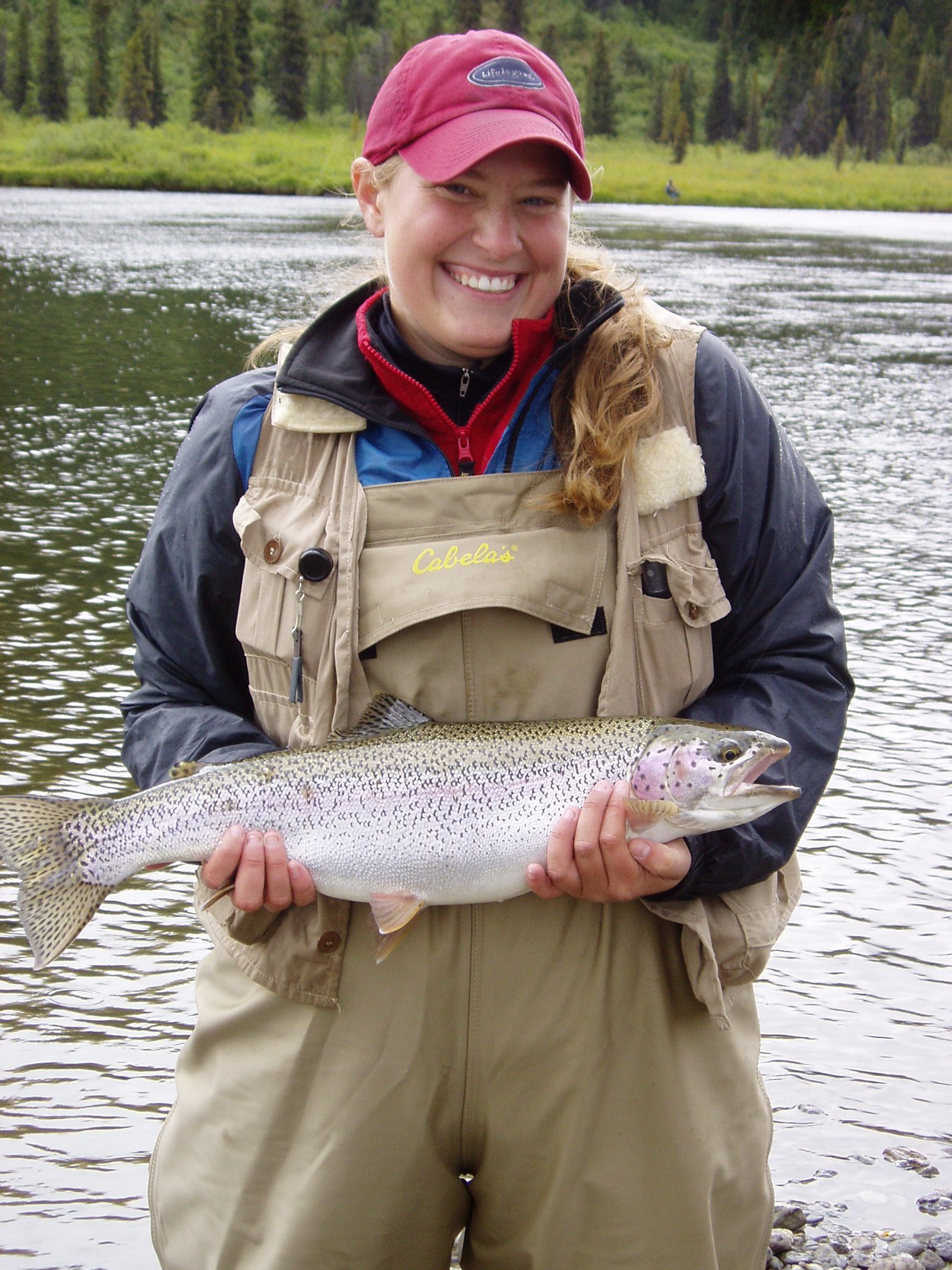 Kristen with Rainbow Trout.JPG