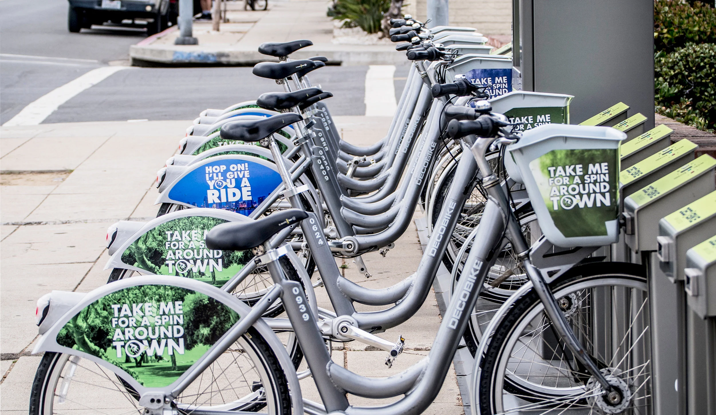Grab a bike and ride around town. Cass St., Pacific Beach