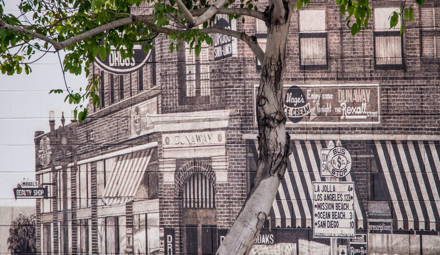 Historic Pacific Beach Mural, Garnet Ave., Pacific Beach