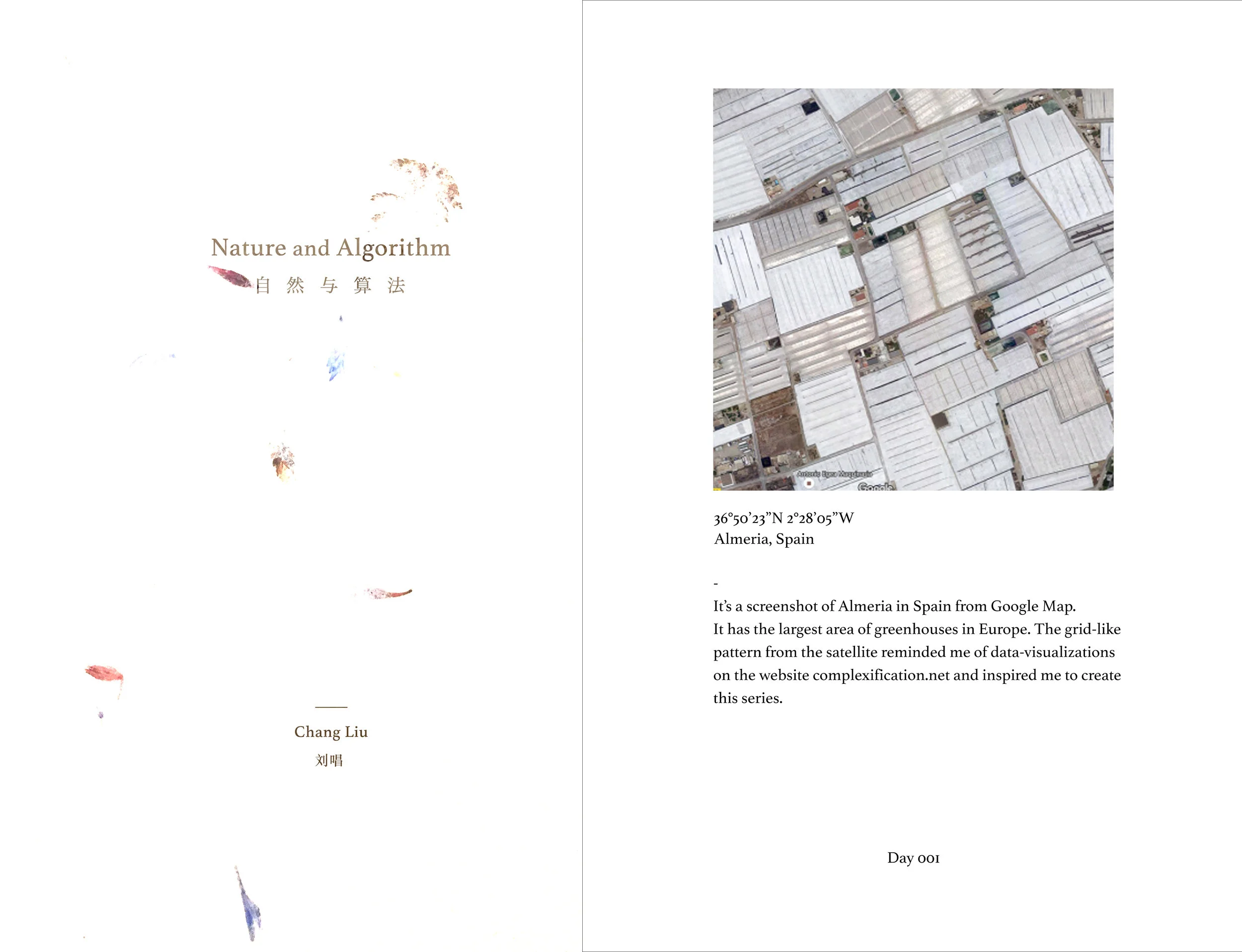 Artist Book《Nature and Algorithm》