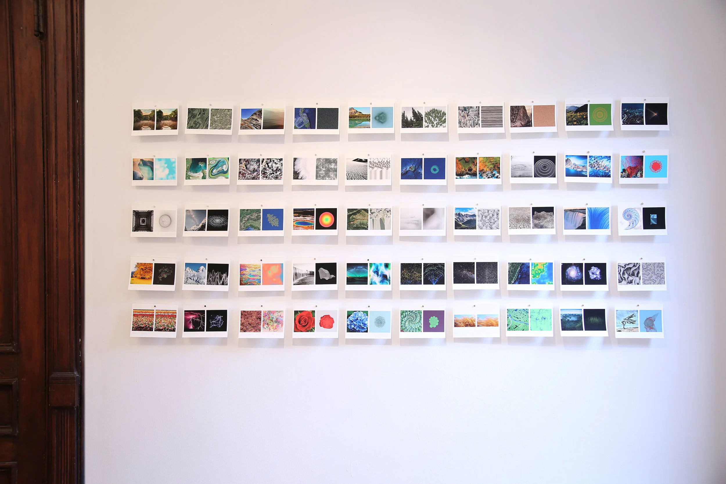 Installation View o f Day 51 - 100, Prints on wall at Fou Gallery