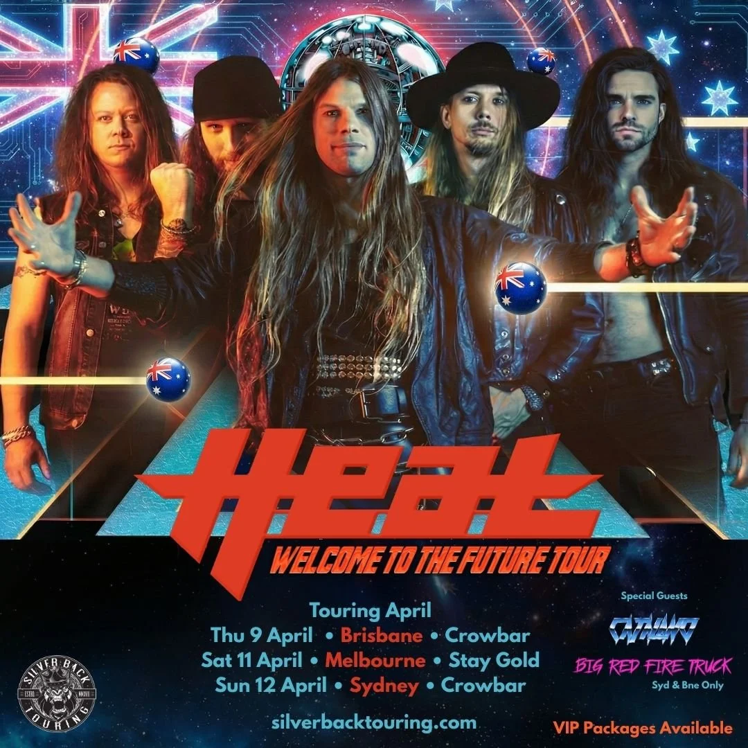 H.E.A.T. Live in Australia with Big Red Fire Truck and Catalano