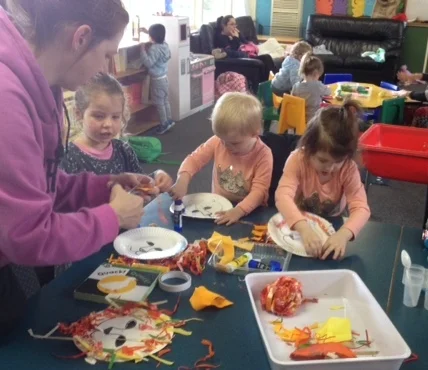 Gluesticks are easy for little fingers to hold.