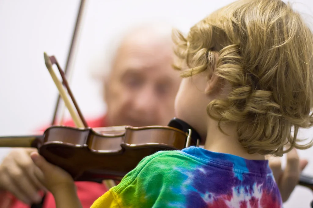 Violins come in small sizes especially for little hands