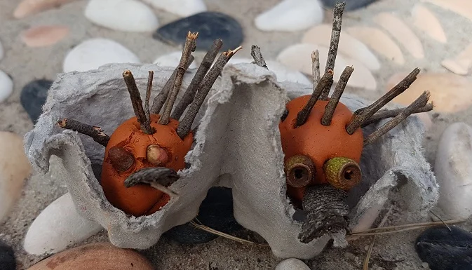 These clay eggs turned into echidnas